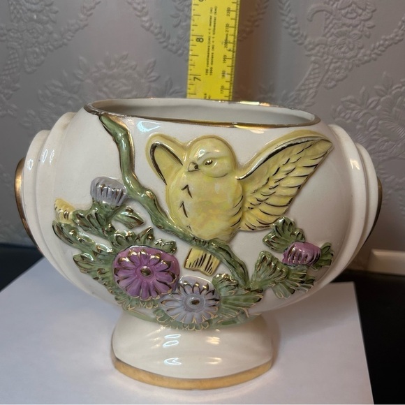 Vintage pottery canary planter vase great condition - Picture 3 of 6